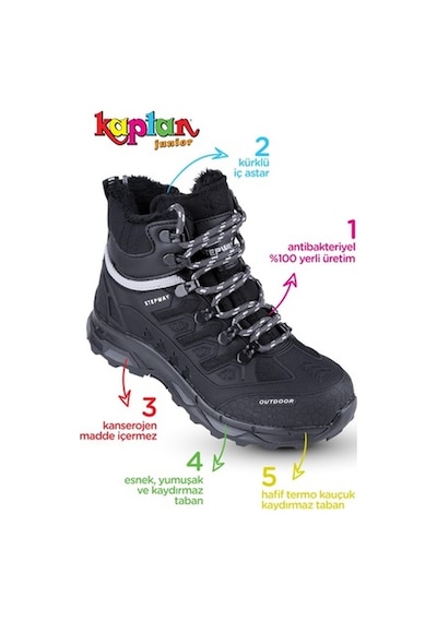 Kaptan Junior Erkek Çocuk Kürklü Traking Bot Outdoor