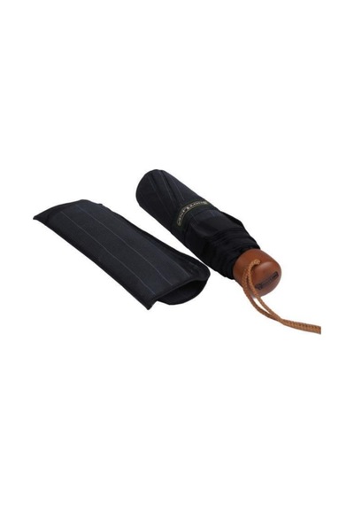 Baginn Unisex Snotline Şemsiye Süper Mini Çizgili Desen 09g Siyah
