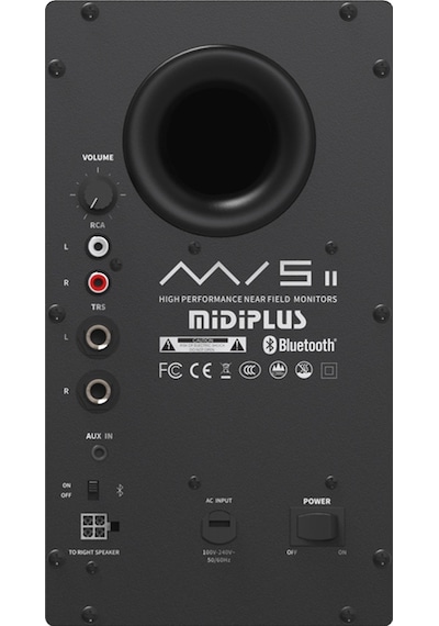 Midiplus MI5 II 2x 35W 5" 2 Yollu Bluetooth Aktif Hoparlör Siyah