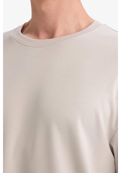 Defacto Premium Boxy Fit Tişört F9561ax26spgr368 Gri-gr368