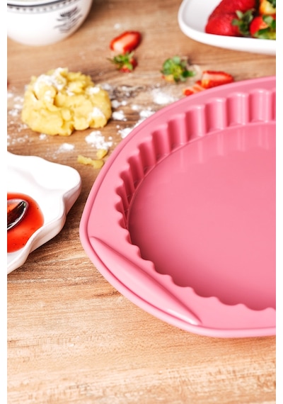 Emsan Silikon Tart Kalıbı Pembe