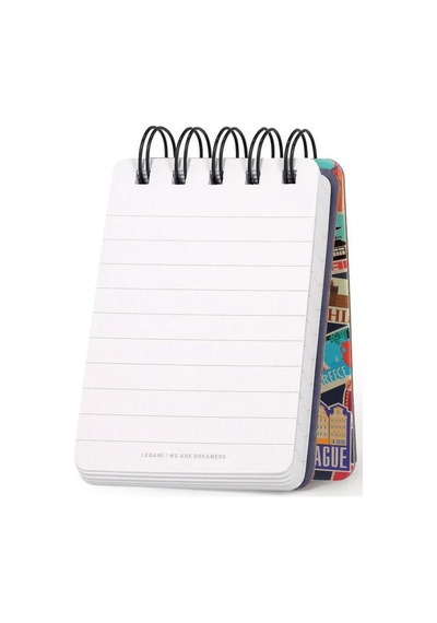 Legami Mini Spiralli Çizgili Defter Gezi Mnots0026 Çok Renkli