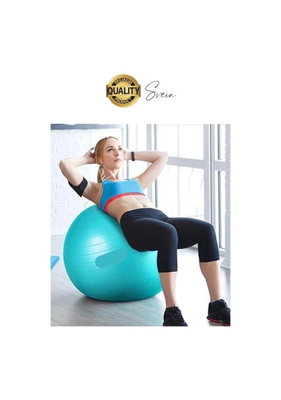 Svein 65 Cm Yoga Pilates Topu Ve Şişirme Pompası Hediye Denge Egzersiz Aerobik Jimnastik Reformer Spor Set