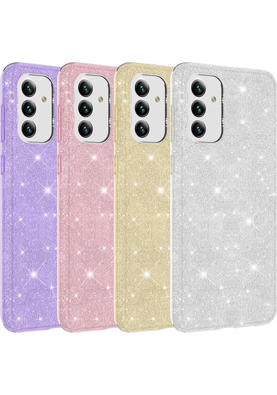 Galaxy A04s Kılıf Zore Shining Silikon Pembe