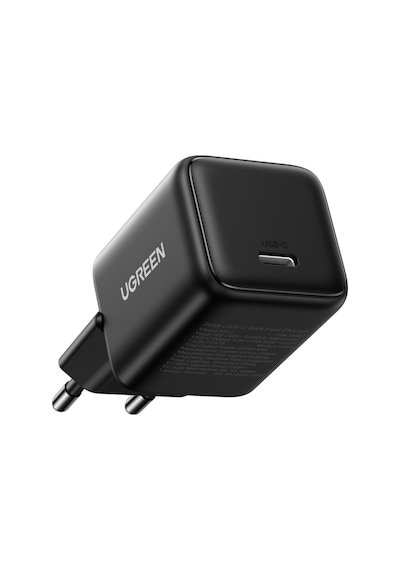 Ugreen 20w Gan Hızlı Şarj Cihazı Type-c Qc Pd 1xusb-c, Siyah, 55553