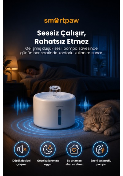 Aqua Core Kedi Su Pınarı Distribütör Garantili