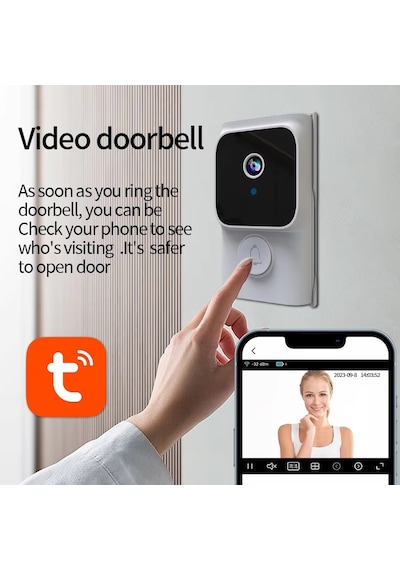 Kablosuz Wifi Kapı Zili Cep Telefon İle Uzaktan İzleme