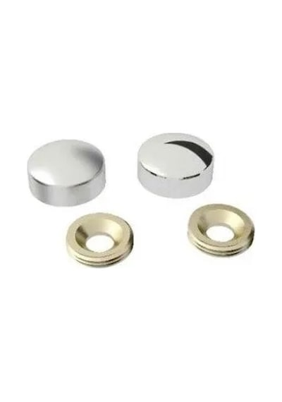 Zenvia Vida Kapama Kapağı 25 Mm, Krom - 50 Adet Znv2026
