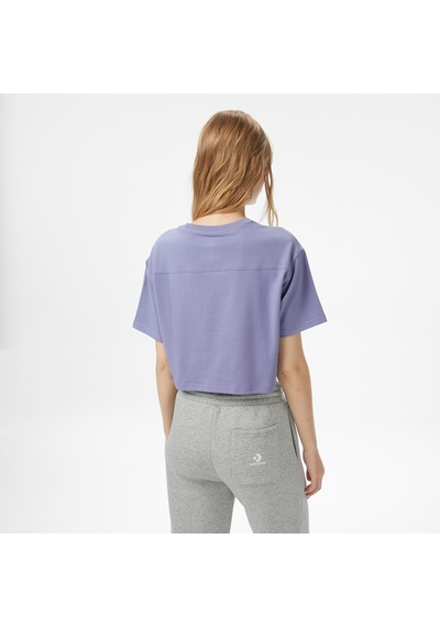 Converse Baskılı Kadın Mor T-shirt Cvw5t107 Mor