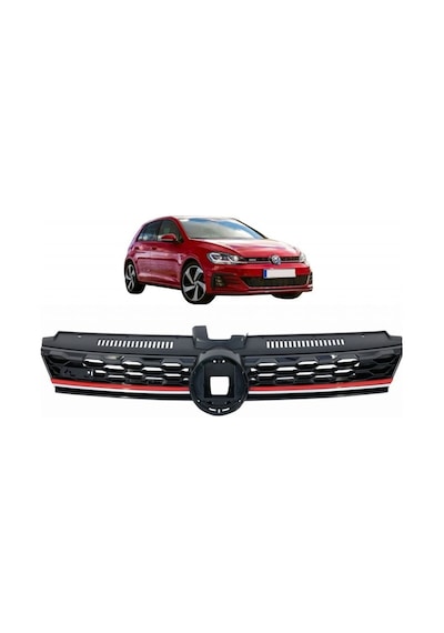 Vw Golf 7.5 Gti Ön Panjur Izgara Kırmızı Şeritli 2017 / 2020