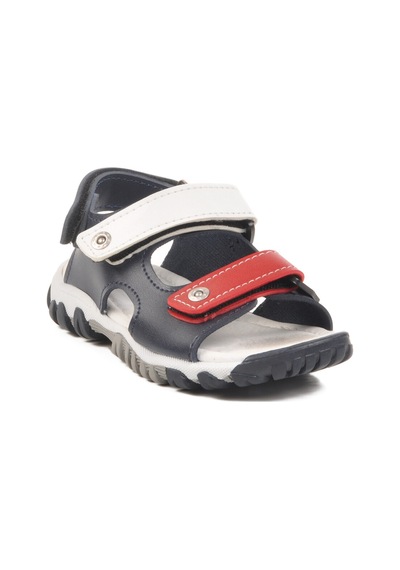Lacivert Kırmızı Cırtlı Erkek Çocuk Spor Sandalet 173110 P Lacivert Kırmızı