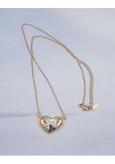 Vog Tiffany Model Sarı Renk 24 Ayar Altın Kaplama Sevgiliye,eşe,anneye,arkadaşa Hediye Çelik Kolye Sarı