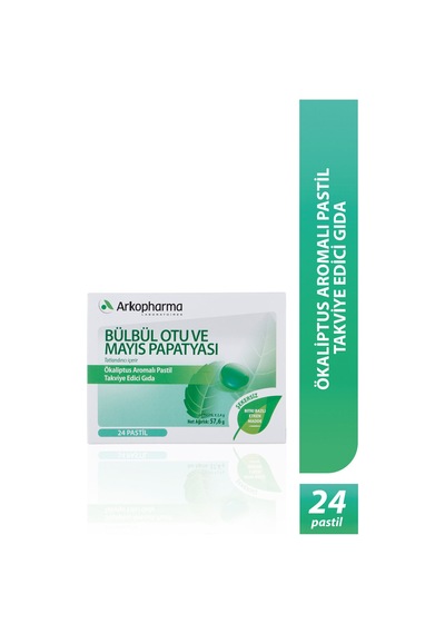 Arkopharma Okaliptüs Aromalı, Bülbül Otu Ve Mayıs Papatyası İçeren 24 Pastil