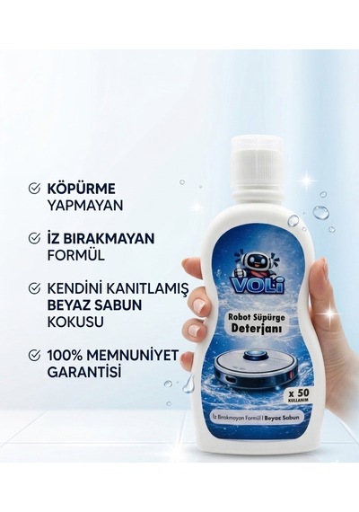 Robot Süpürge Deterjanı & Mop Temizleme Sıvısı 3lü Ekonomik Paket 500 Ml X 3 150 Kullanım