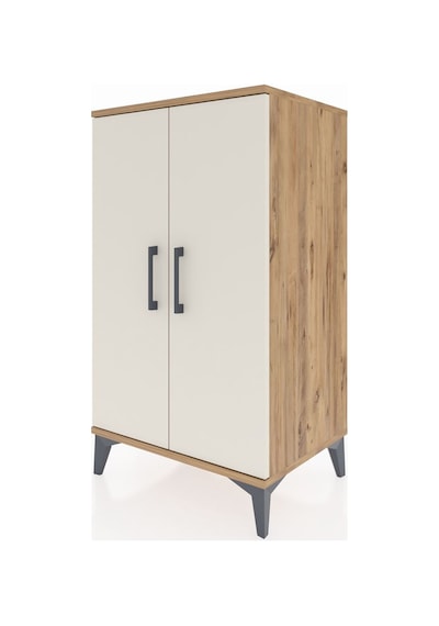 Hyperion Komodin 2 Raflı 2 Kapaklı 60x44x106 Çam-aytaşı Çam