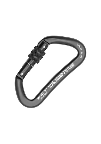Kong Heavy Duty Screw Sleeve 36 Kn Yüksek Dayanımlı Vidalı Alüminyum D Vidalı Karabina 772ma0nnnkk Siyah
