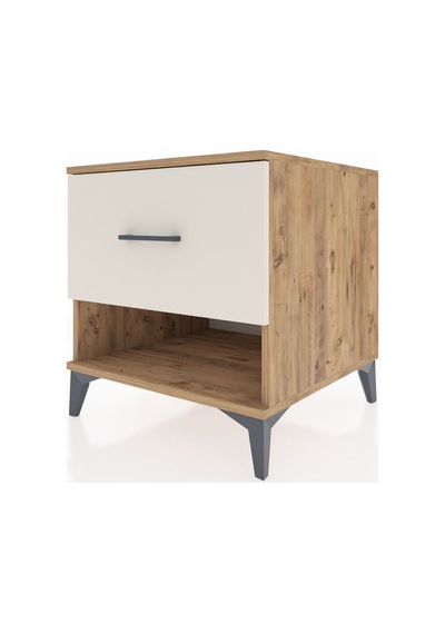 Kronos Komodin Tek Çekmeceli 60x59x64 Çam-aytaşı Çam