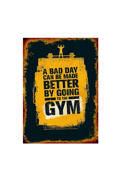 Bedeko Spor Salonu Art Mdf Tablo 25 Cm X 35 Cm