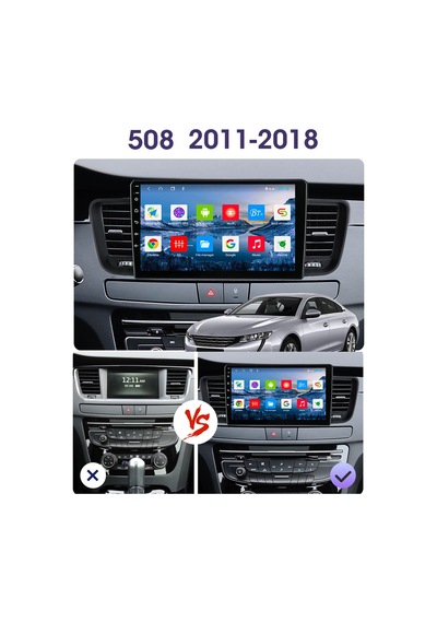 Eugeot 508 2011-2018 Android Multimedya 2/32G 9 İnc Hd Ips Ekran