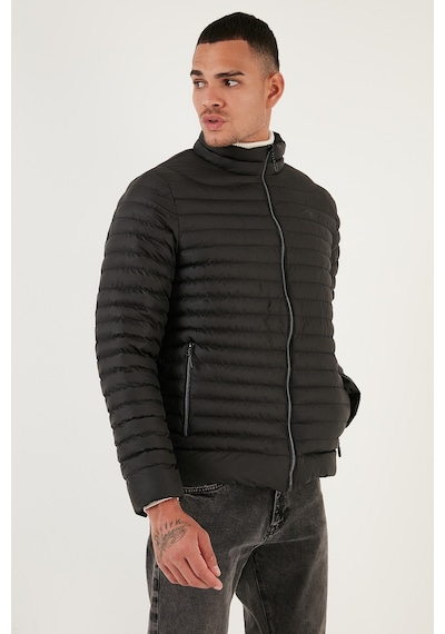 Buratti Su Itici Slim Fit Cepli Dik Yaka Şişme Erkek Mont 649010 Siyah Buratti Su Itici Slim Fit Cepli Dik Yaka Şişme Erkek Mont 649010 Siyah