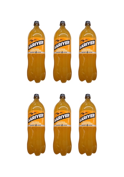 Sarıyer Portakal Aromalı Gazoz Şekersiz 1,5 Lt X 6 Adet