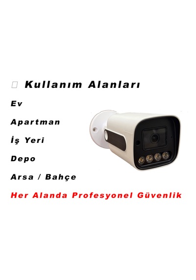 Unımax 5mp Sony Lens 8 Kameralı Güvenlik Seti 100m Kablo 30m Gece Görüş Xmeye Warmled
