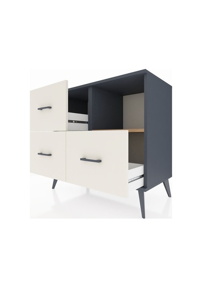 Hyperion Şifonyer Tek Raflı 3 Çekmeceli 88x44x80 Antrasit-çam/aytaşı Çam/aytaşı Hyperion Şifonyer Tek Raflı 3 Çekmeceli 88x44x80 Antrasit-çam/aytaşı Çam/aytaşı