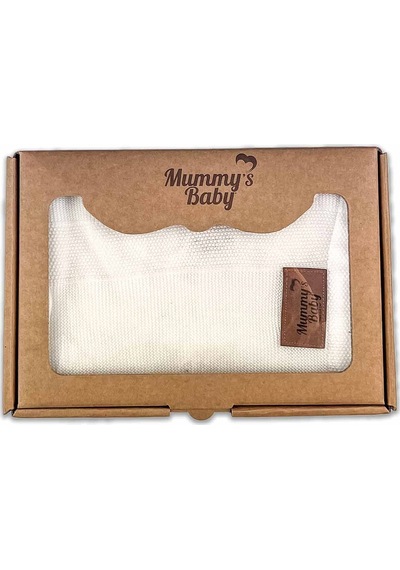 Mummy's Baby Tencel Örgü Bebek Battaniyesi 80x100 Ekru