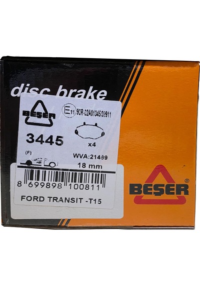Beşer 3445 Ön Fren Balatası Ford Transit T15 93-00
