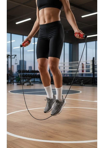 Kırmızı Pvc Atlama İpi - Fitness - Crossfit- Rope - Jump - Body - Sağlık - Egzersiz - Spor