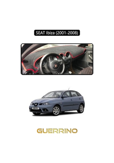 Seat Ibiza 2001-2008 Torpido Koruma Halısı Siyah Kenar