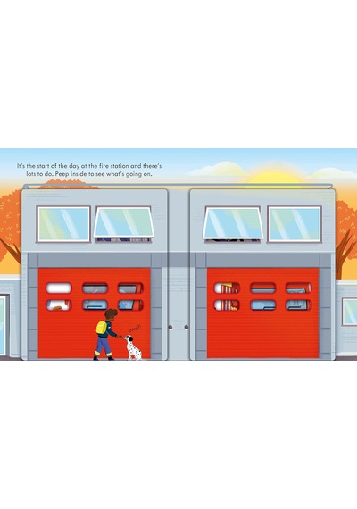 Peep Inside how a Fire Engine works- Usborne