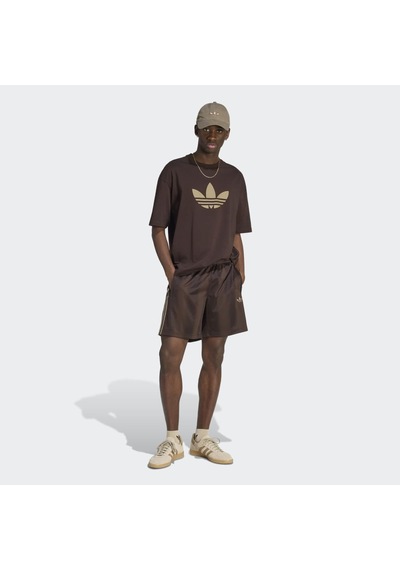 Adidas Kq8922 Trefoıl T-shırt Erkek Tişört Kahverengi