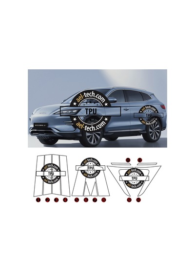 Byd Seal Dm Uyumlu Yan Çıta Tpu Koruyucu 12'li Set