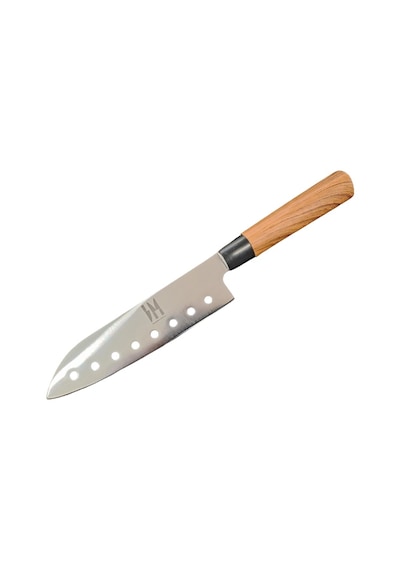 Satnoku Şef Bıçağı Delikli 30 CM Toplam Uzunluk Kahverengi