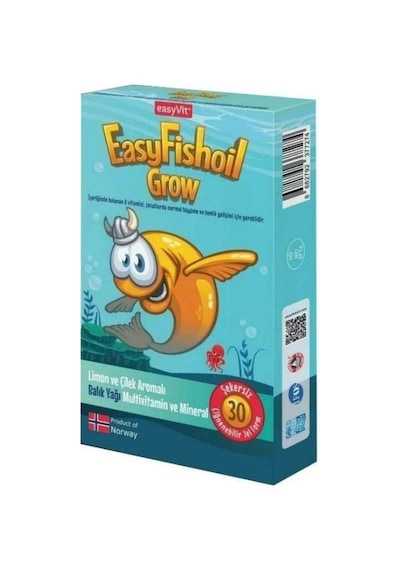 Easyfishoil Grow 30 Çiğnenebilir Jel Tablet