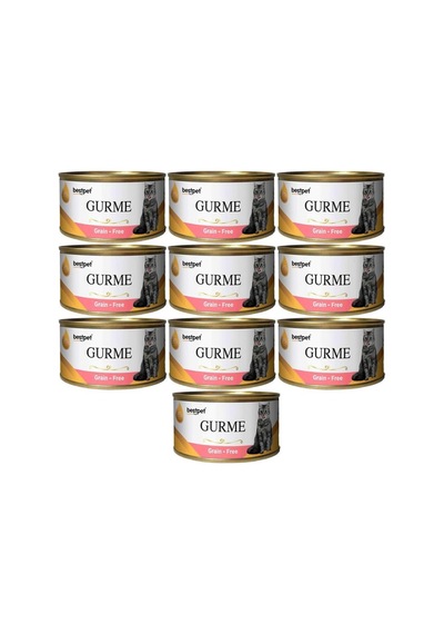 BestPet Gurme Kedi Konservesi Somonlu Sterilised 10 x 100 G
