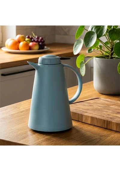 Herevin 161714-590-1 Plastik Termos Çay Termosu Su Termosu Sürahi 1,2 Litre Yeşil