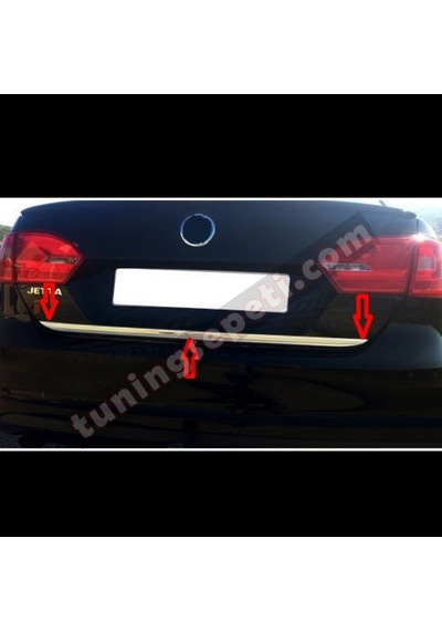 Vw Jetta 2011 - 2014 Bagaj Alt Çıtası Paslanmaz Çelik N11.3810