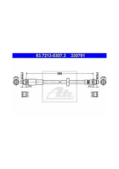 Ate 83721303073 Fren Hortumu Ön Audi A4 Exeo 2.0 2.5 Tdı - 2.0 Tfsı 2000 2010