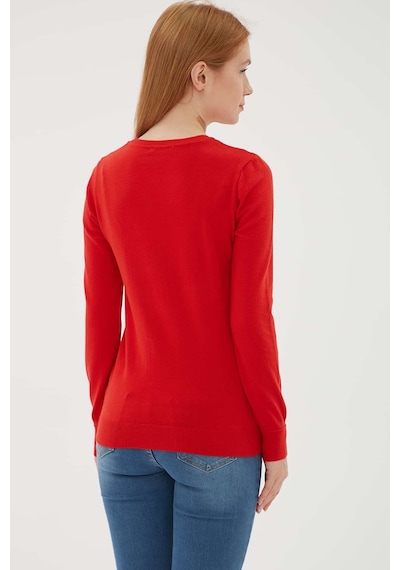 Fashion Friends Bayan Kazak 24k0779k1 Kırmızı Kırmızı