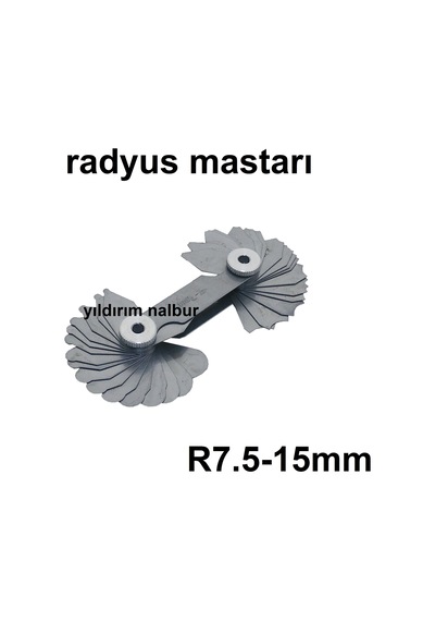 Radyus Mastarı R7.5-15mm Radüs Mastar Ölçü Aleti