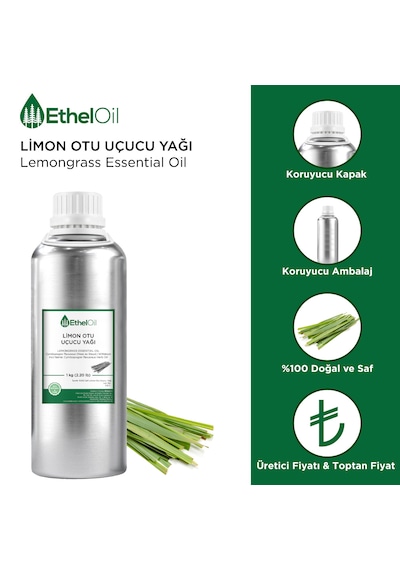 Etheloil Limon Otu Uçucu Yağı 1 KG