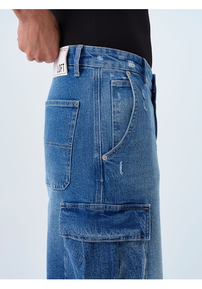 LOFT Baggy Fit Erkek Şort Lf2039608 Q1.v1 Denim
