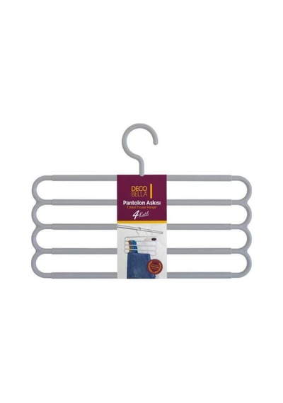 50823 Pantolon Askısı Plastik Gri Diğer