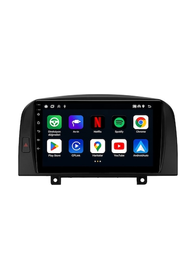 Hyundai Sonata 2005-2008 Android Multimedya Carplay Android Auto Navigasyon Kameralı 4gb Ram 64gb 9"
