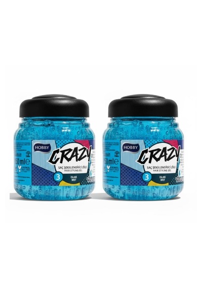 Hobby Crazy Islak Görünüm Saç Şekillendirici Jöle 150 Ml - 2 Adet