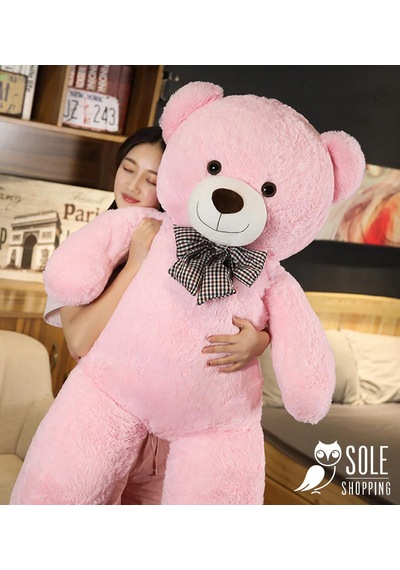 Sevgiliye Özel Hediye - 140 Cm Papyonlu Peluş Ayıcık... Beyaz