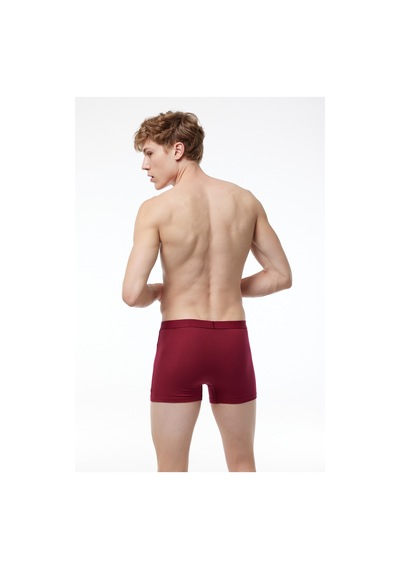 Malabadi Erkek Bordo 3'lü Pamuk Elastan Boxer 3m075 Bordo