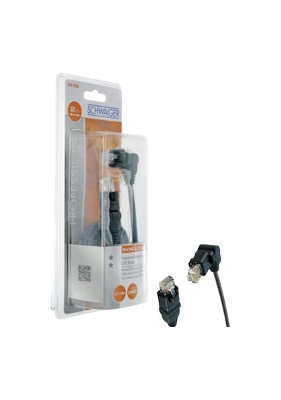 Schwaıger Cat 5 Kablo Ethernet Kablosu Rj45 360 Dönen 2 Metre 9018000002015